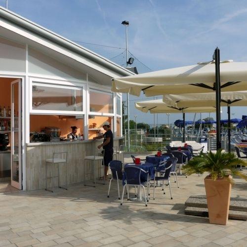 Bar della spiaggia dell'Hotel Lido di Bibione