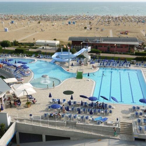 Vista mare e piscina dall'Hotel Lido di Bibione